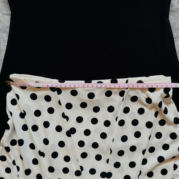 Vintage Joseph Ribkoff Parisian Black/White Polka Dot Set - Stretchy - Fits S:M - Picture 9 of 10